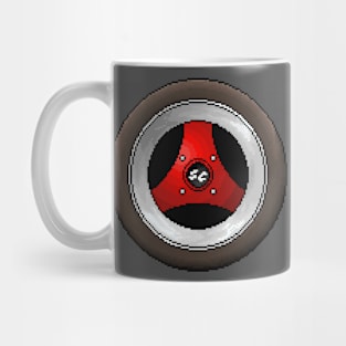 Pixelart 3 Spoke Wheel Mug